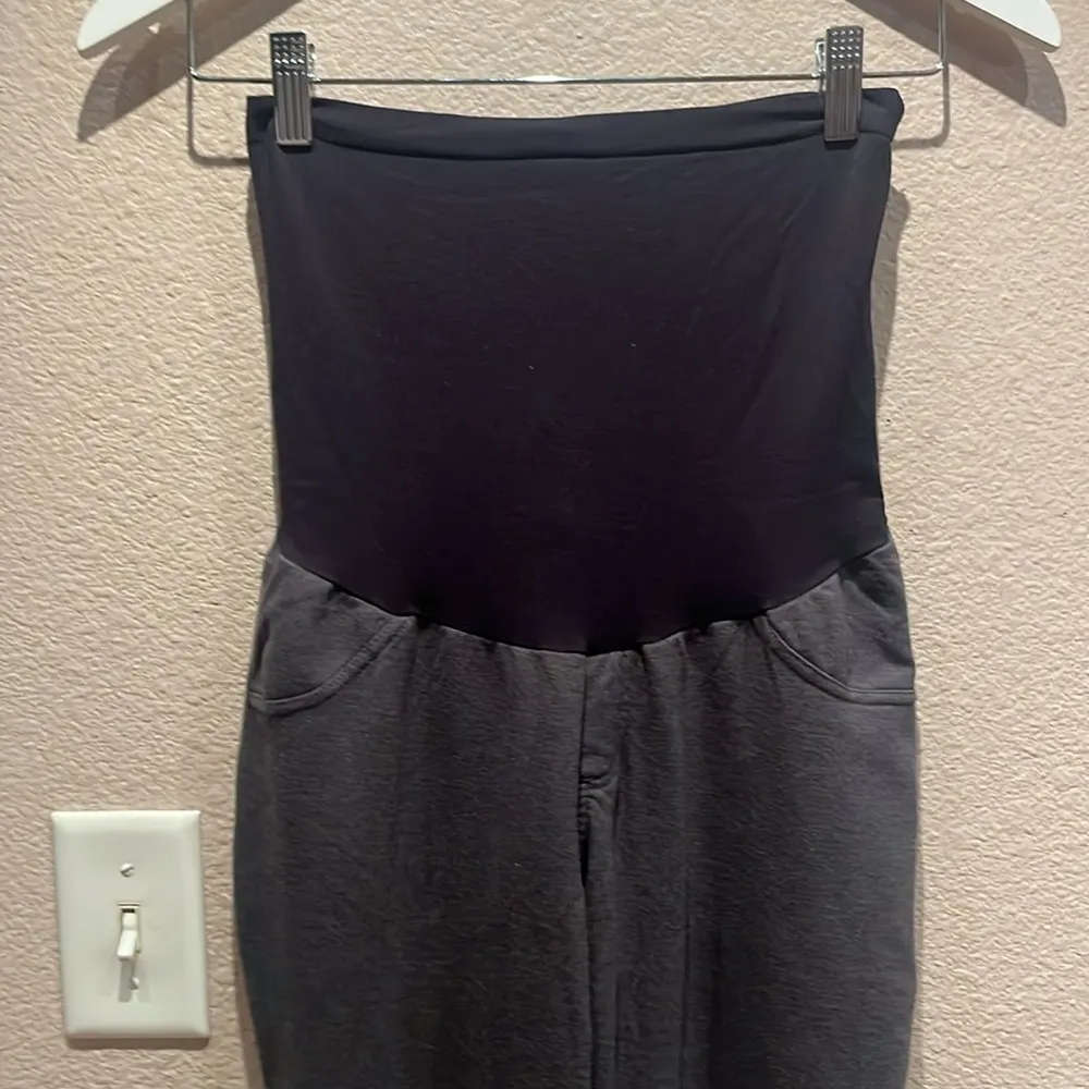 Motherhood Maternity Women’s Maternity Leggings Pants Gray Size Large - Image 3