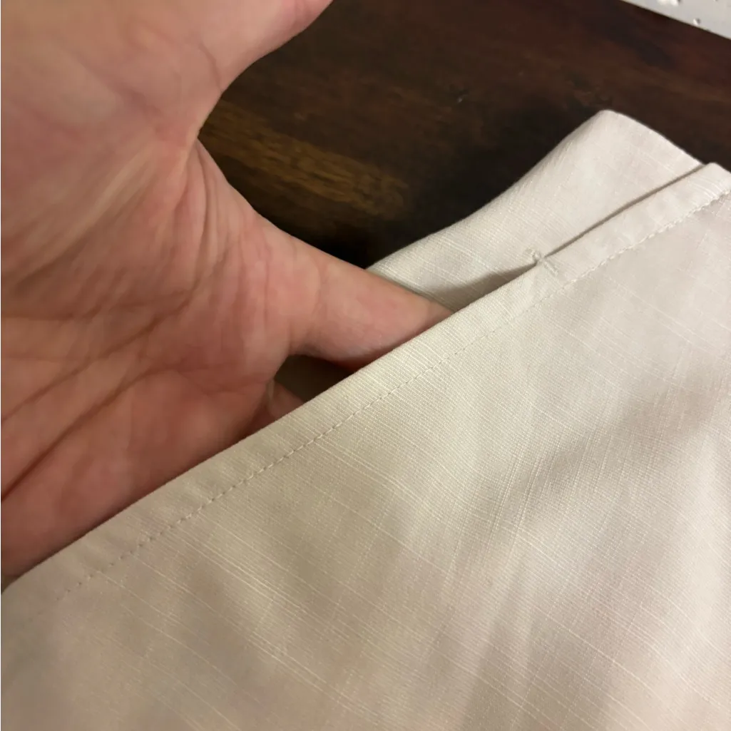 Misook Beige Longline Dress Shorts | Size Small | Tailored Classic - Image 6