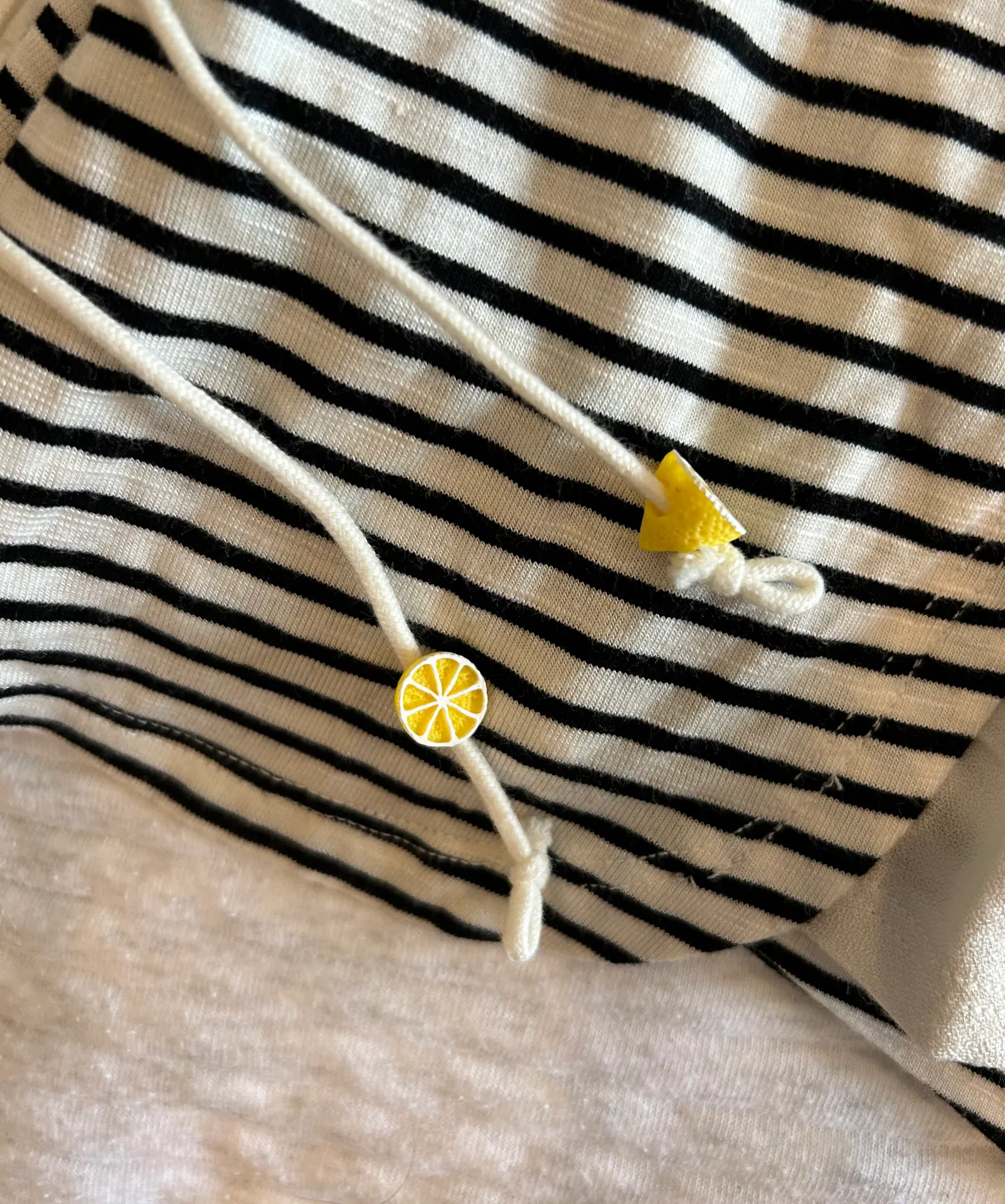Striped Lemon PJ Shorts - Image 2