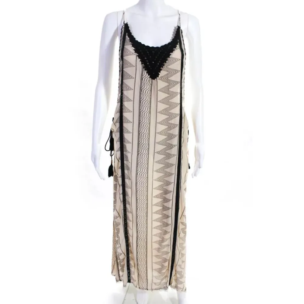 Z&L Europe Nairobi Tribal Crochet Trim Maxi Dress - Image 4