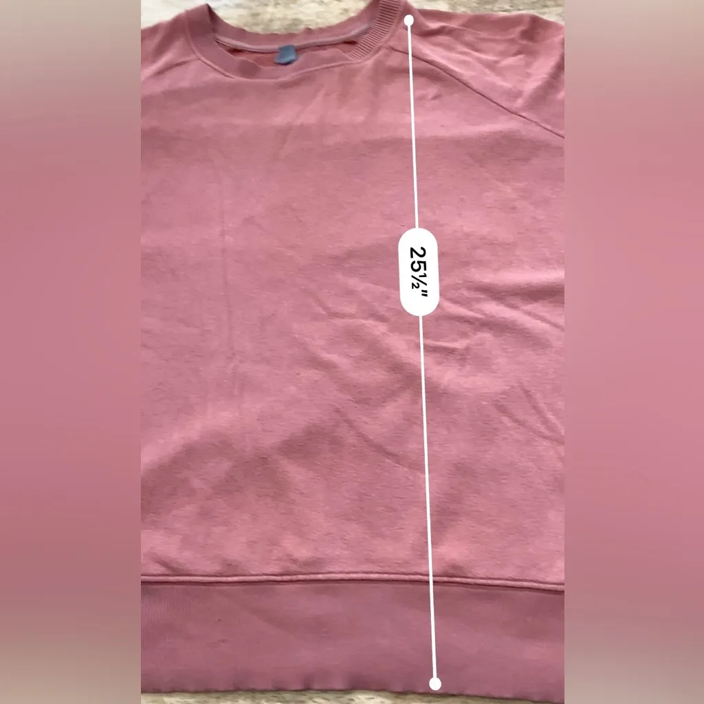 Aerie Women’s Size Medium Oversized Dusty Rose Crewneck‎ Sweater - Image 8