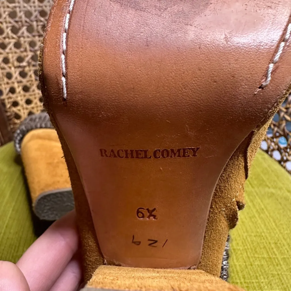 Rachel Comey Colton Ankle Boot Size 6.5 Fold-Over Knit Cuff Tan Suede Sweater - Image 3