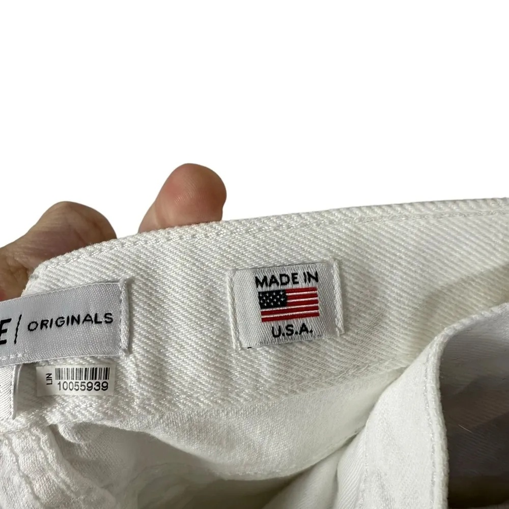 RE/DONE Women’s 70s High Rise Stove Pipe Straight Jeans White Size 25 - Image 12