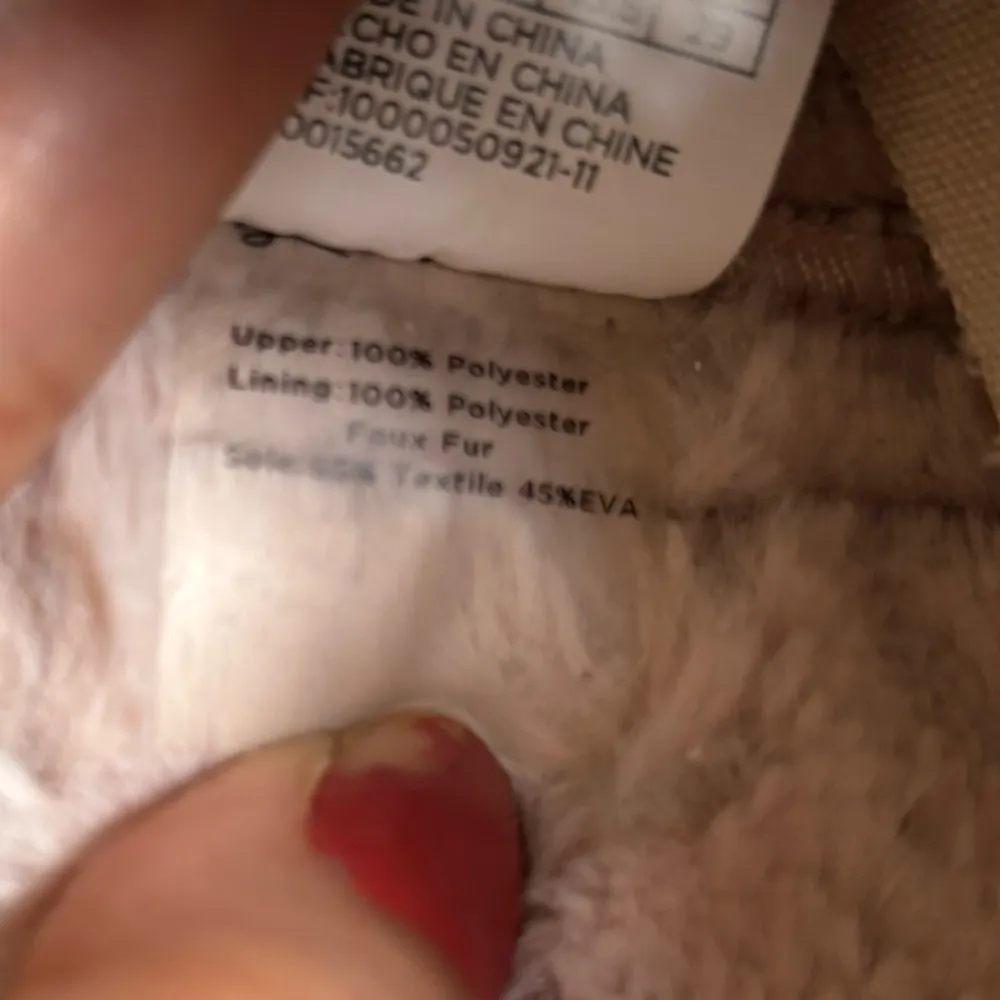 Toms Alpargata Natural Felt Two Tone Faux Fur Slippers Size 12 - Image 11