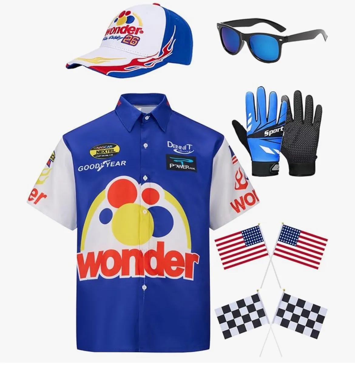 Ricky Bobby Costume Size M - Image 2