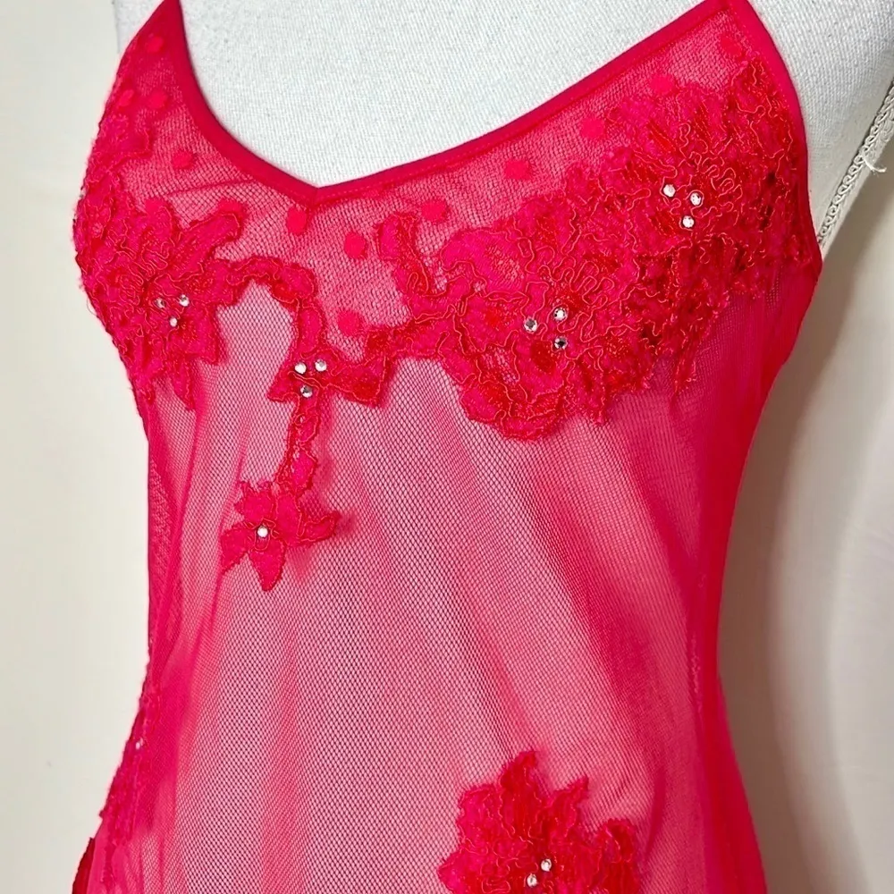 Victoria’s Secret Sexy Cherry Fishnet Slip - Image 6