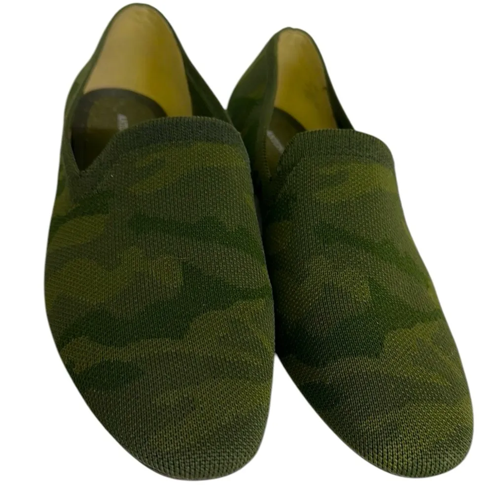 Antonio Melani Washable Flats Loafers Slip Ons Camo Green Round Toe Womens 9.5 M - Image 5