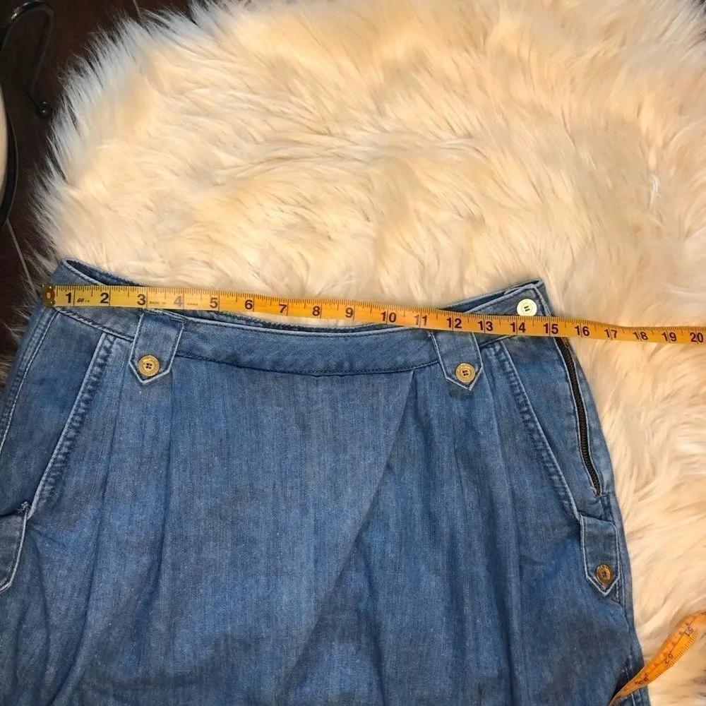 Topshop moto denim shorts size 6 - Image 8