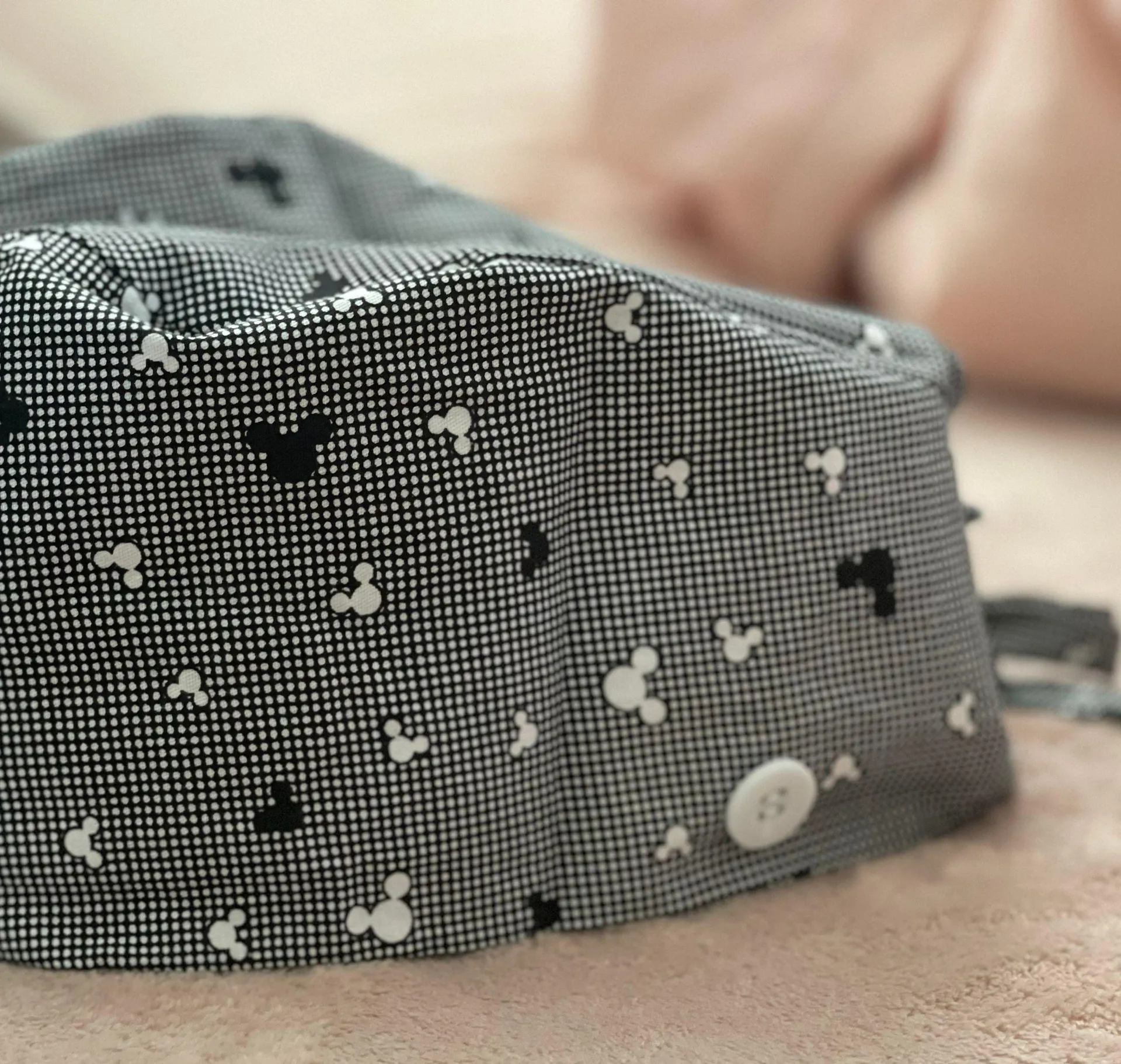 New Nurses Scrubs Cap Hat Black - Image 4