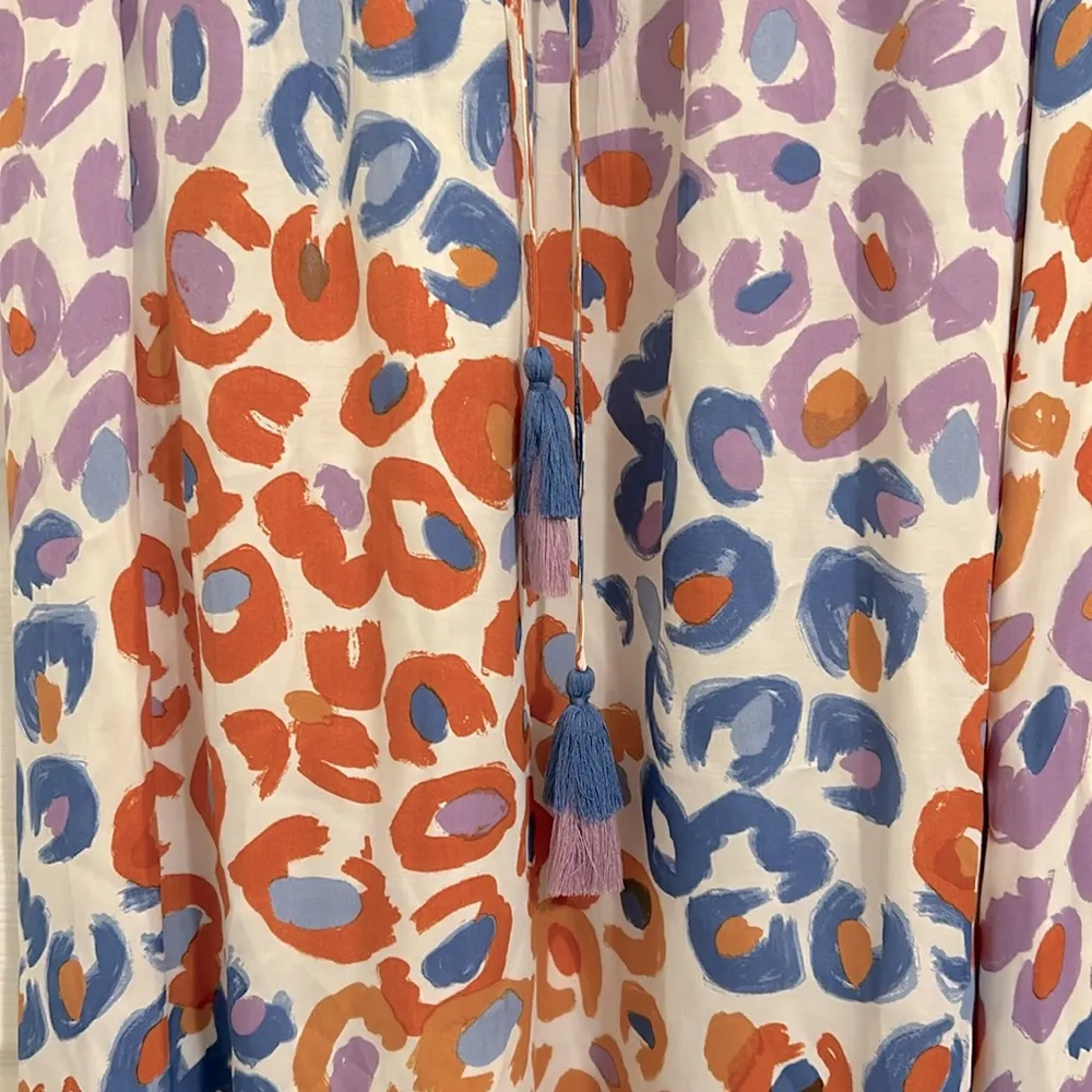 Farm Rio x Anthropologie Vibrance Leopard Animal Print Maxi Skirt Size XS - Image 7