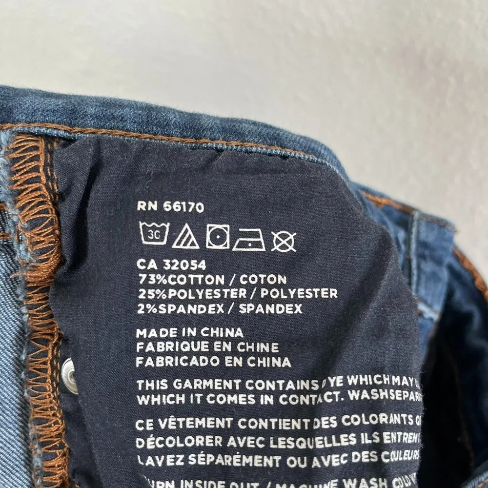 BDG Urban Outfitters Womens Dark Wash High Rise Cigarette Ankle Jeans 28W - Image 10