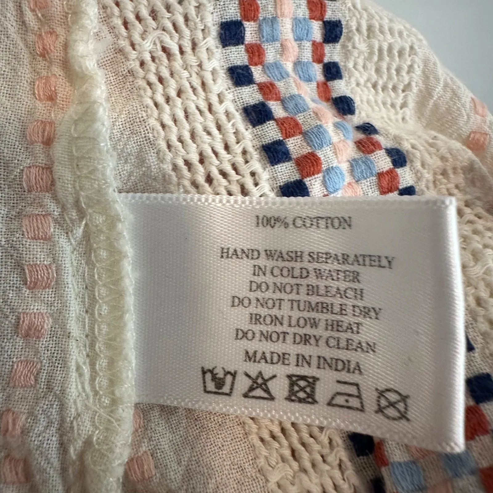 America & Beyond Swim Coverup Beach Knit Crochet Boho Wrap V - Image 6