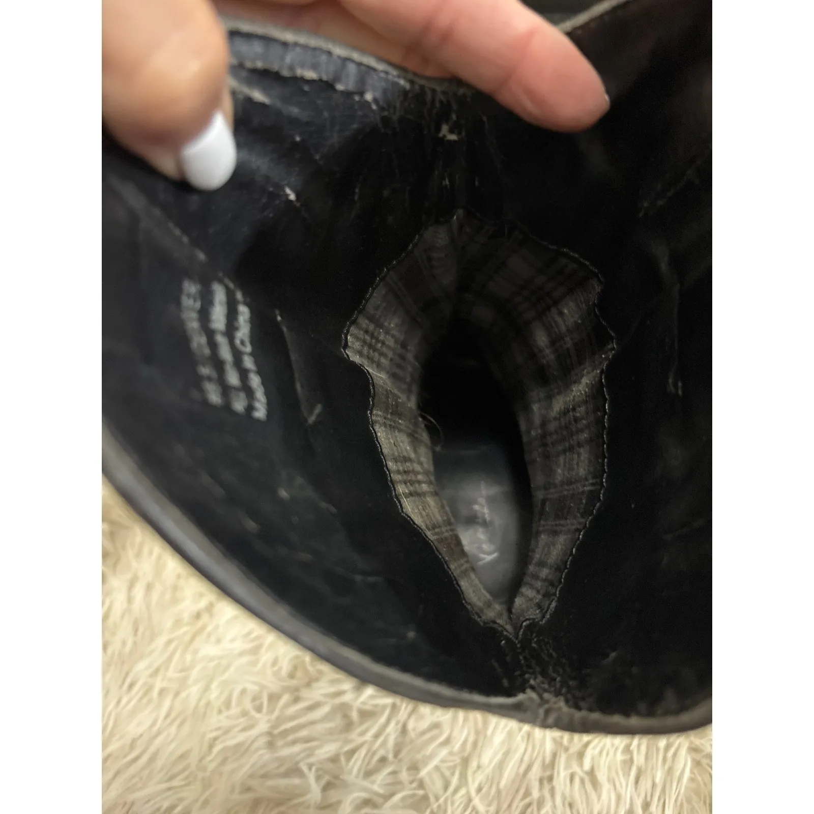 Volatile Women Black Leather Western Cowboy Boots Size 8.5 Denver Heel - Image 9