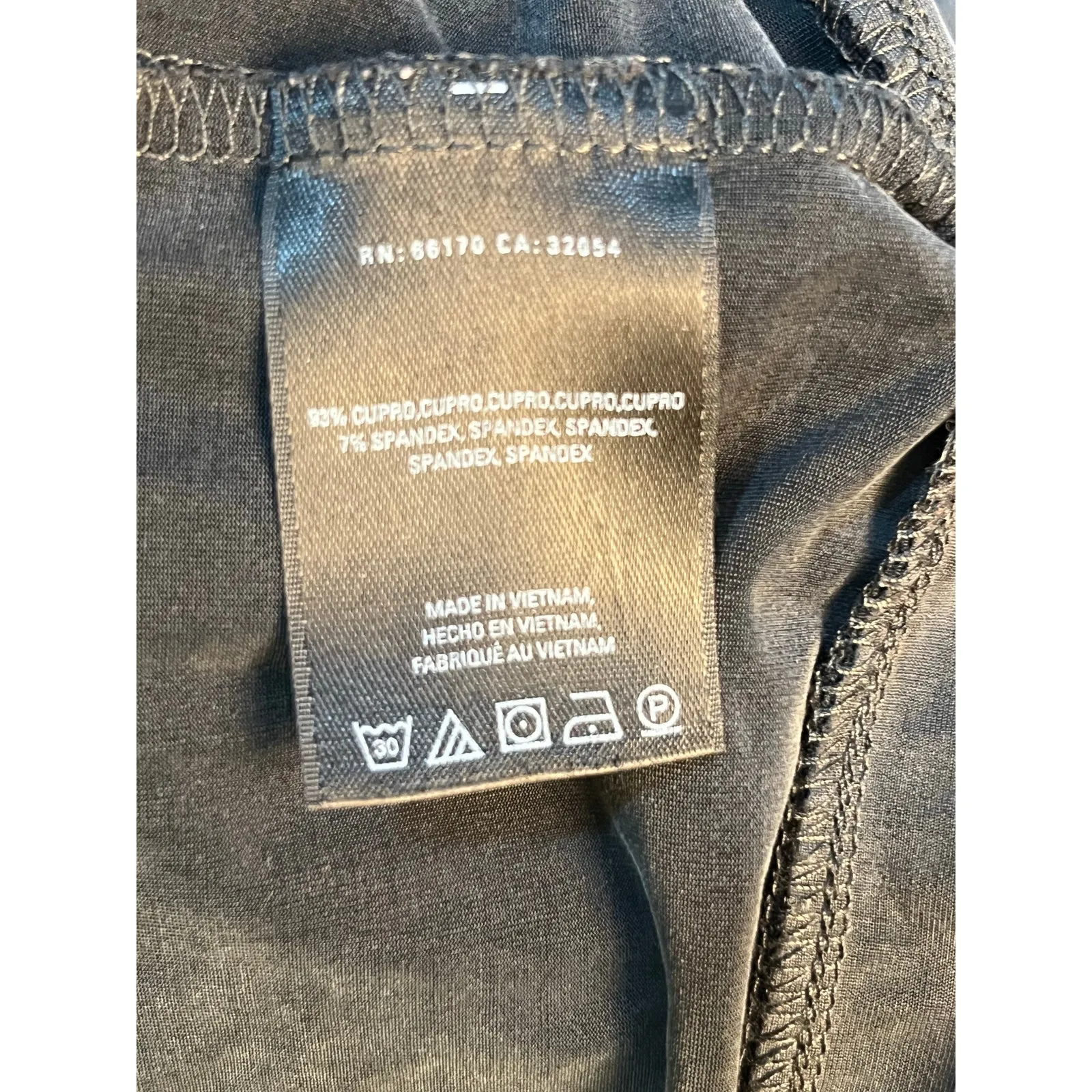 Dolan Shift Dress Large Grey Stretch Slinky Minimalist Office Preppy Gray - Image 8