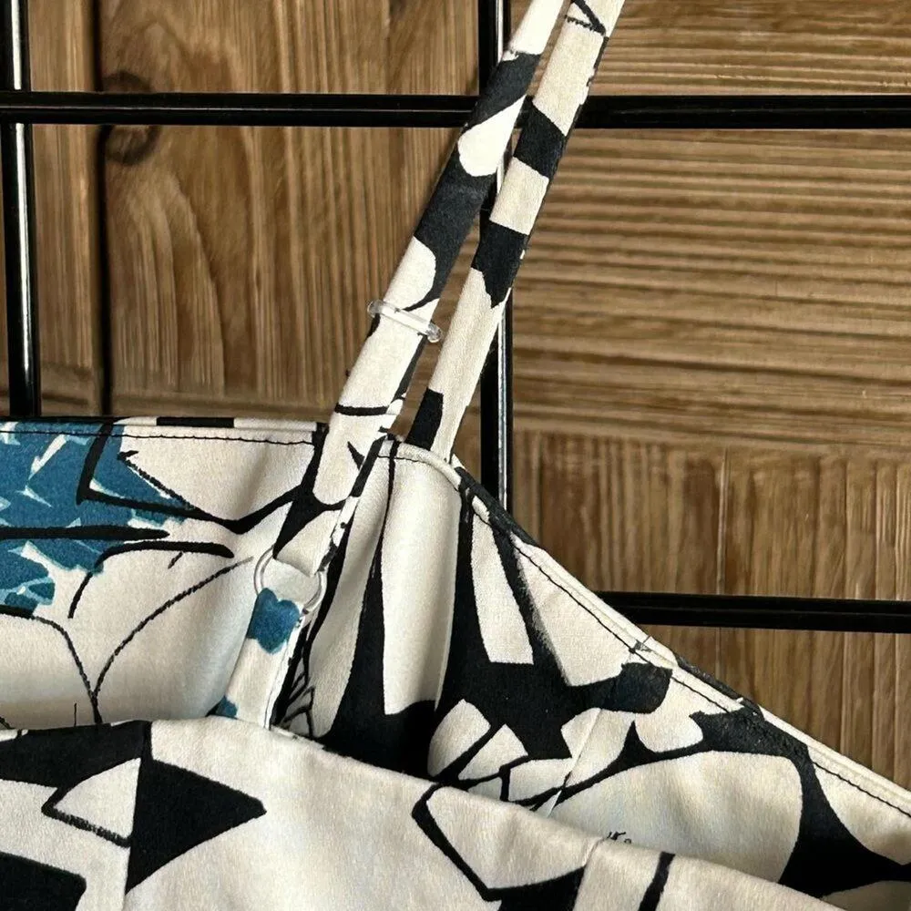 Nine West Women's Dress 8 Floral Vintage A Line Midi Retro Vibes Summer - Image 3