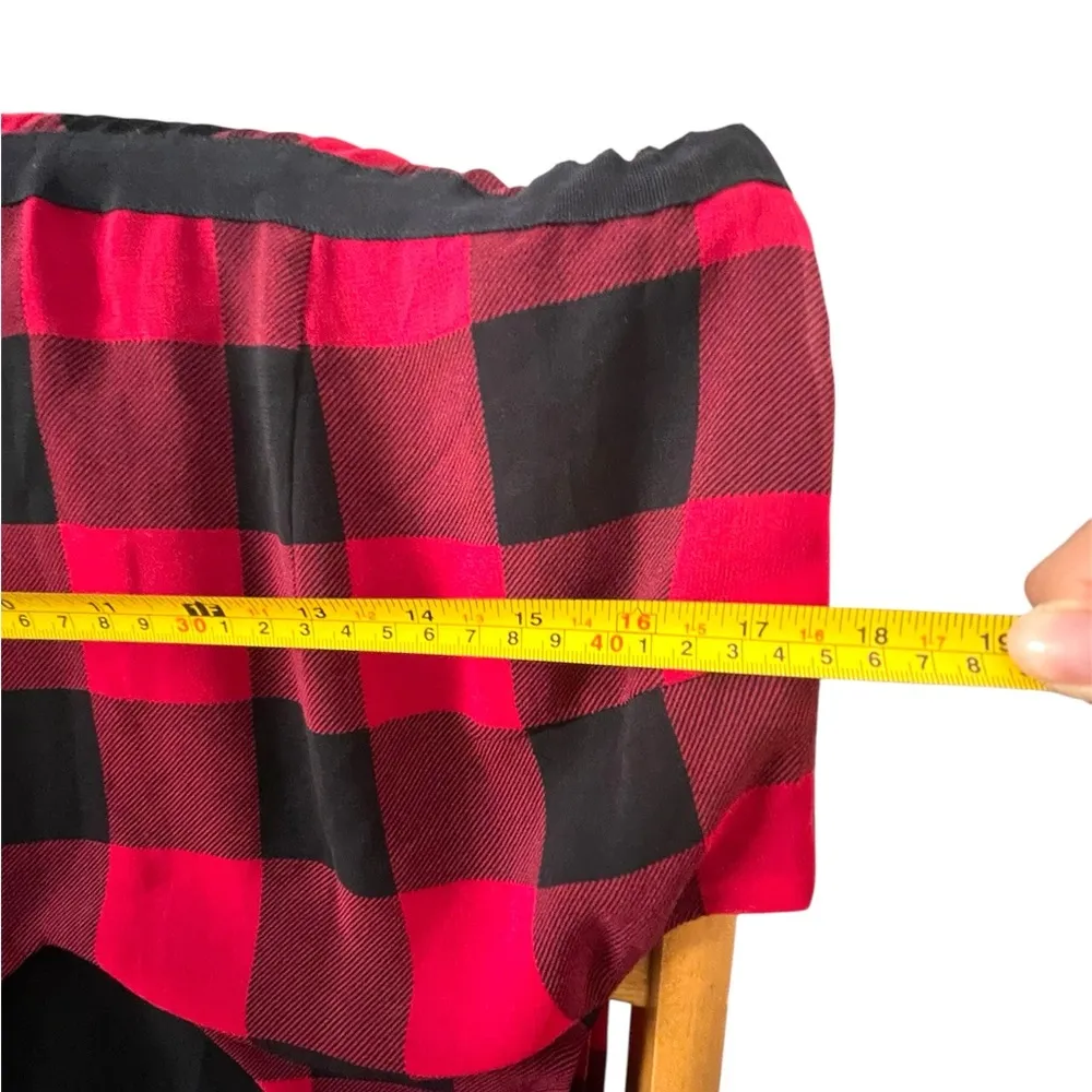 Talbots Petite Red and Black Checkered Dress - Image 3