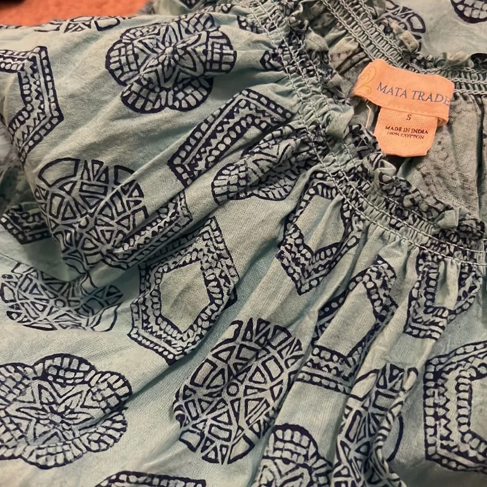 Mata traders twist and twirl dress small Blue - Image 8