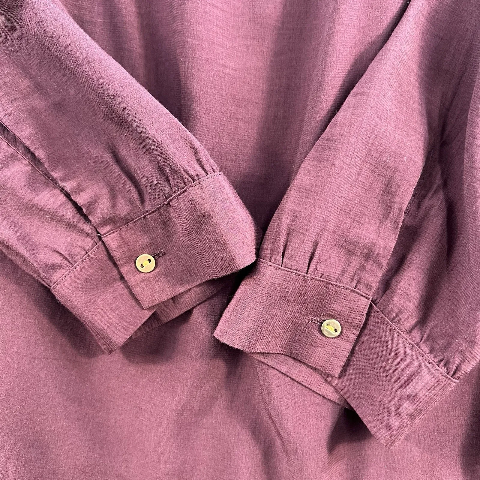 LOFT Plus 26 Tunic Top Blouse Square Neck Long Sleeve Career Work Maroon - Image 4