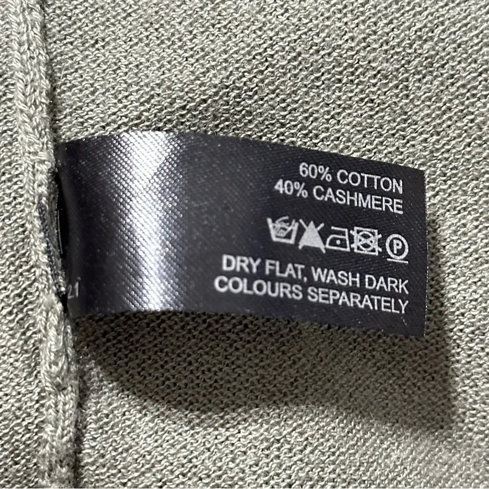 Allude Women’s Size S Grey Cotton Cashmere Tight Lightweight Knit Wrap Cardigan Gray - Image 8