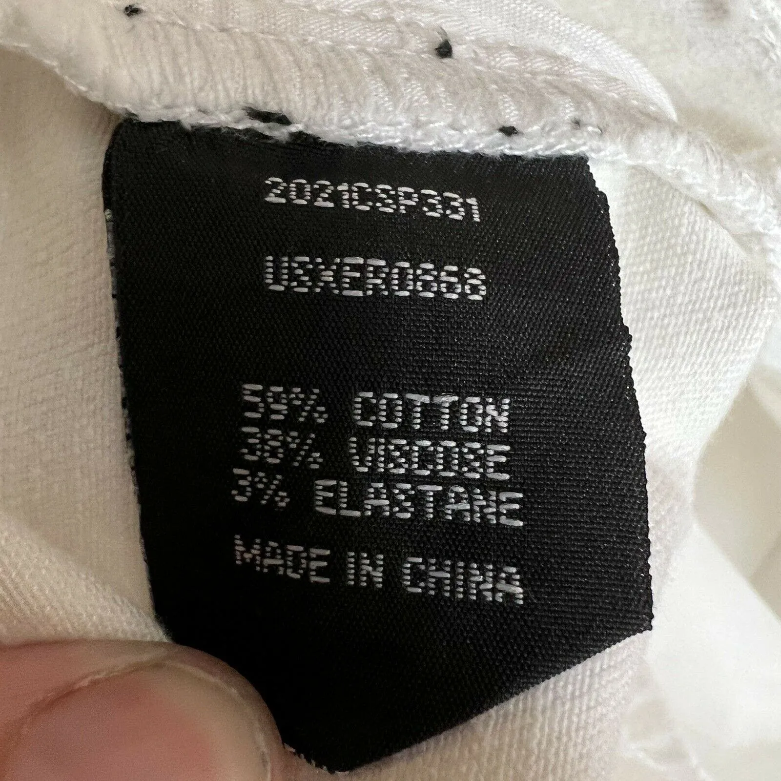 Erdem x Universal Standard Hana White Patchwork Jeans Size‎ 8 New - Image 6