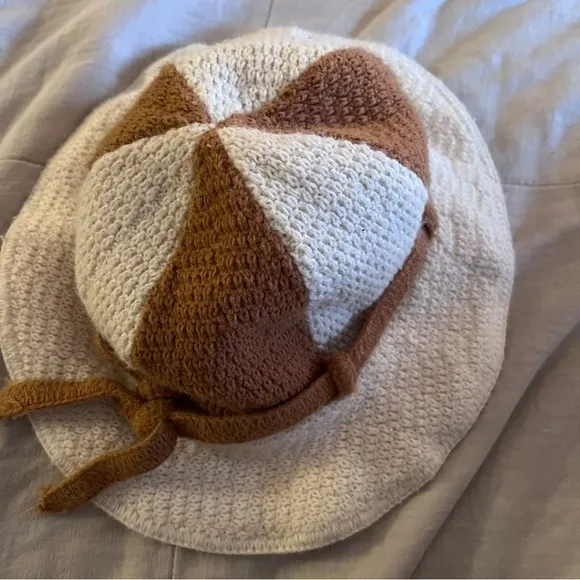 Knit colorblock‎ bucket hat - Image 2