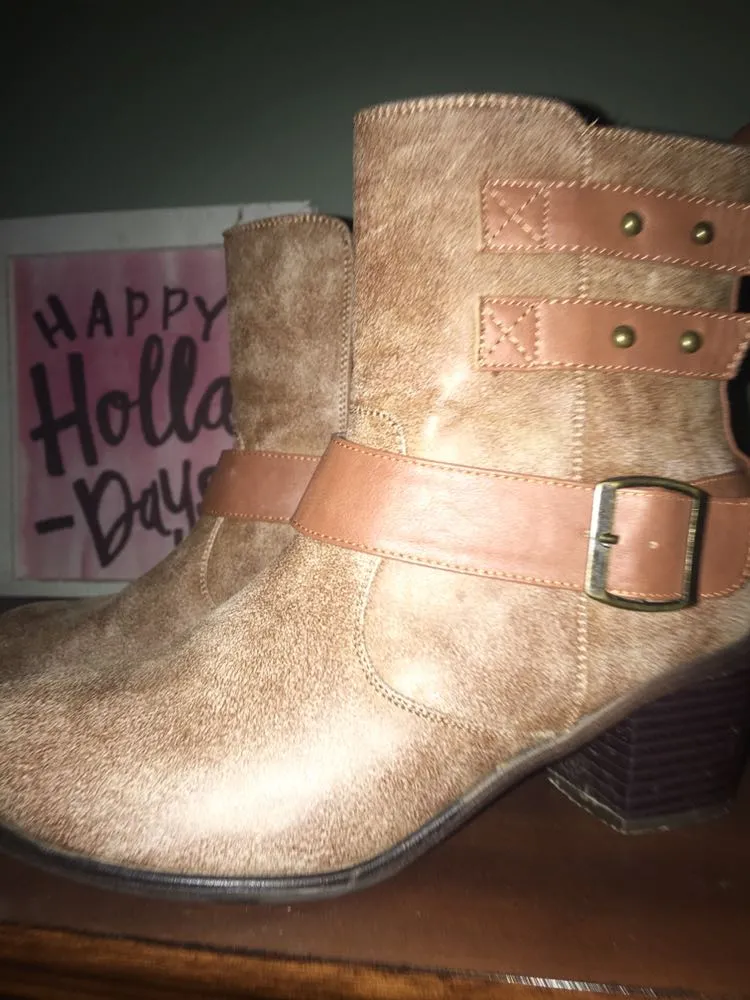 Brown Booties Size 8.5 - Image 2