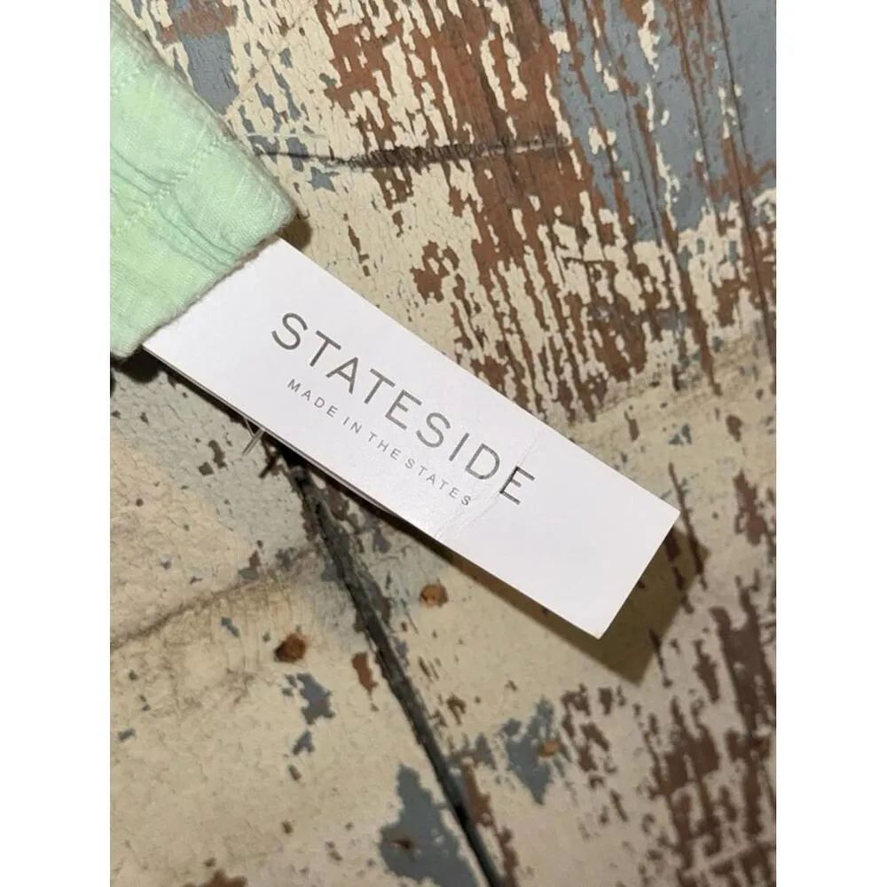 NWT Women's Stateside Crop Batwing mint green Top, size Large - Image 6