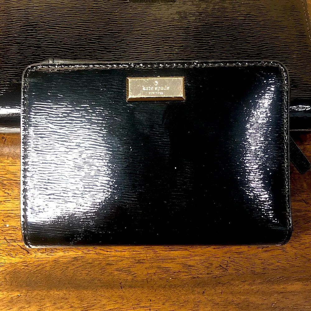 Electric Black Bixby Place Dome Shaped Satchel and Two Wallets - Image 12