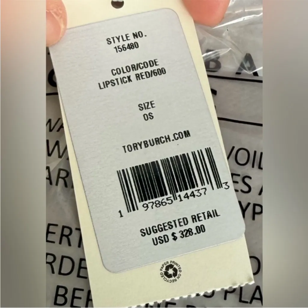 Tory Burch NWT Blake Patent Leather Swingpack Crossbody 156480 In Lipstick Red - Image 9