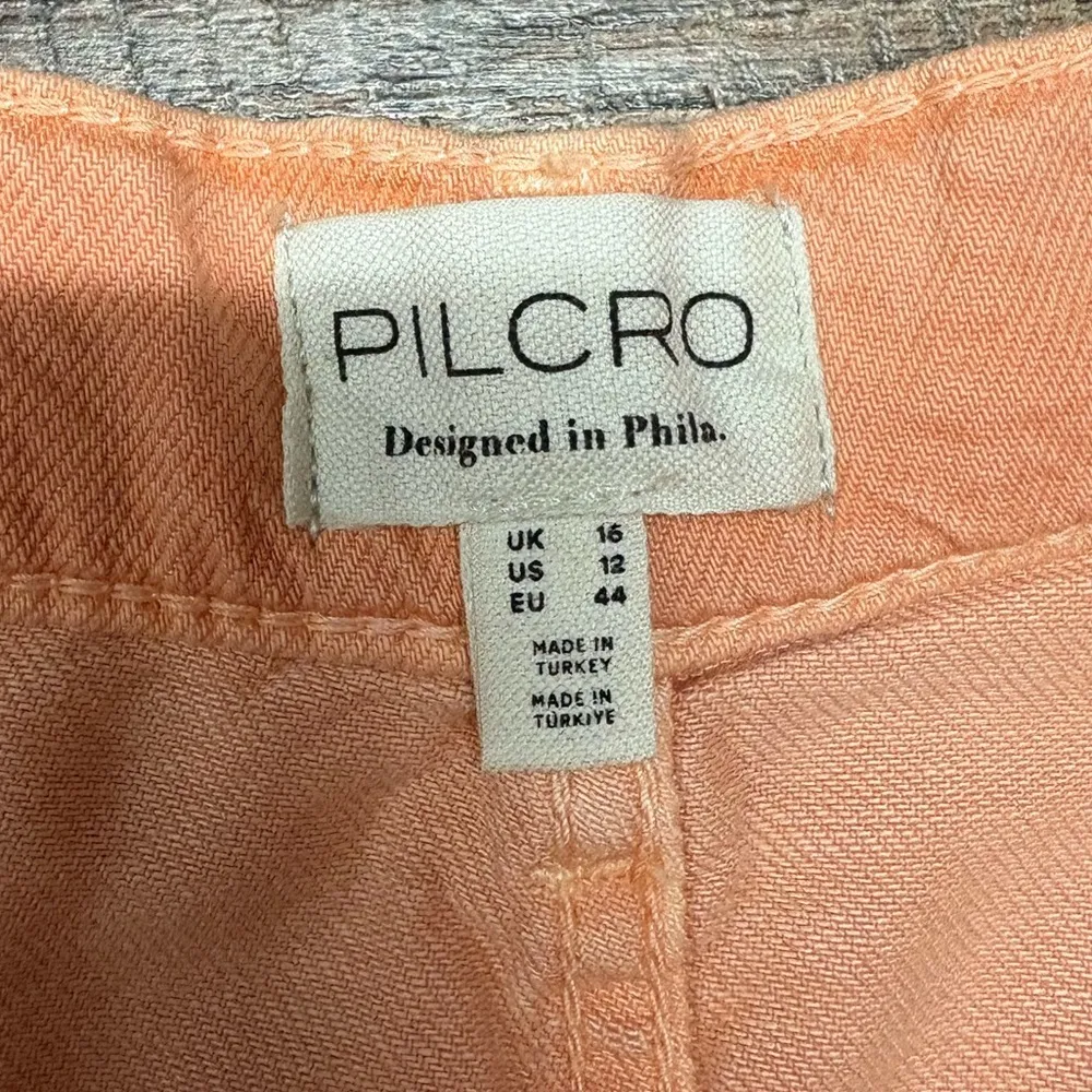 NWT Pilcro Anthropologie Pleated Micro Denim Skirt Size 12 - Image 4