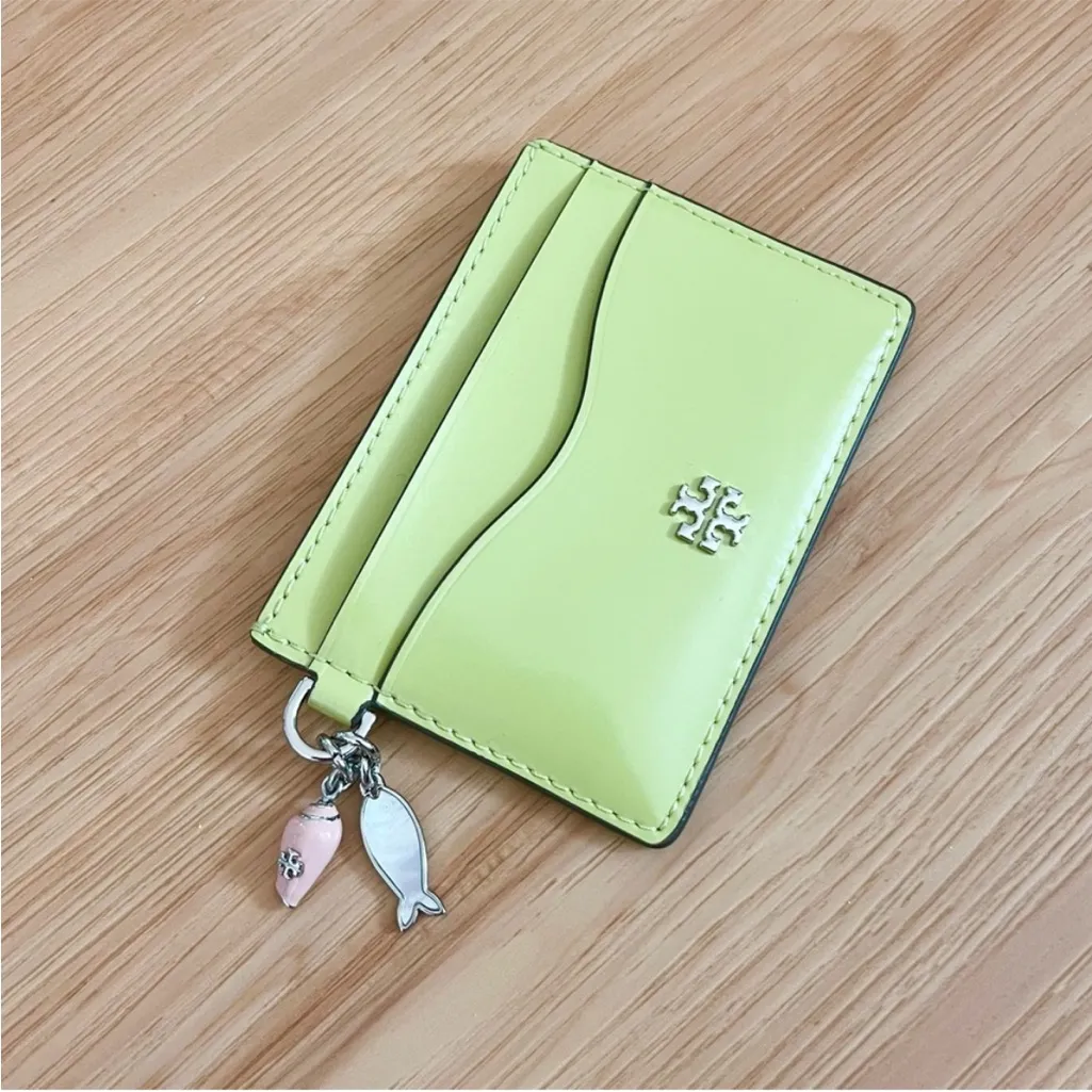 Tory Burch Emerson Charms Slim Card
Case Candy Lime#171482 - Image 2