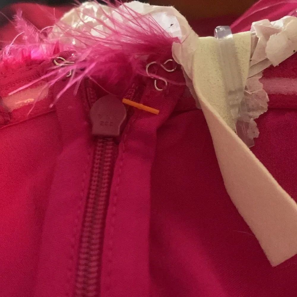 Saylor  NEW feather strapless Raya jumpsuit - Image 10