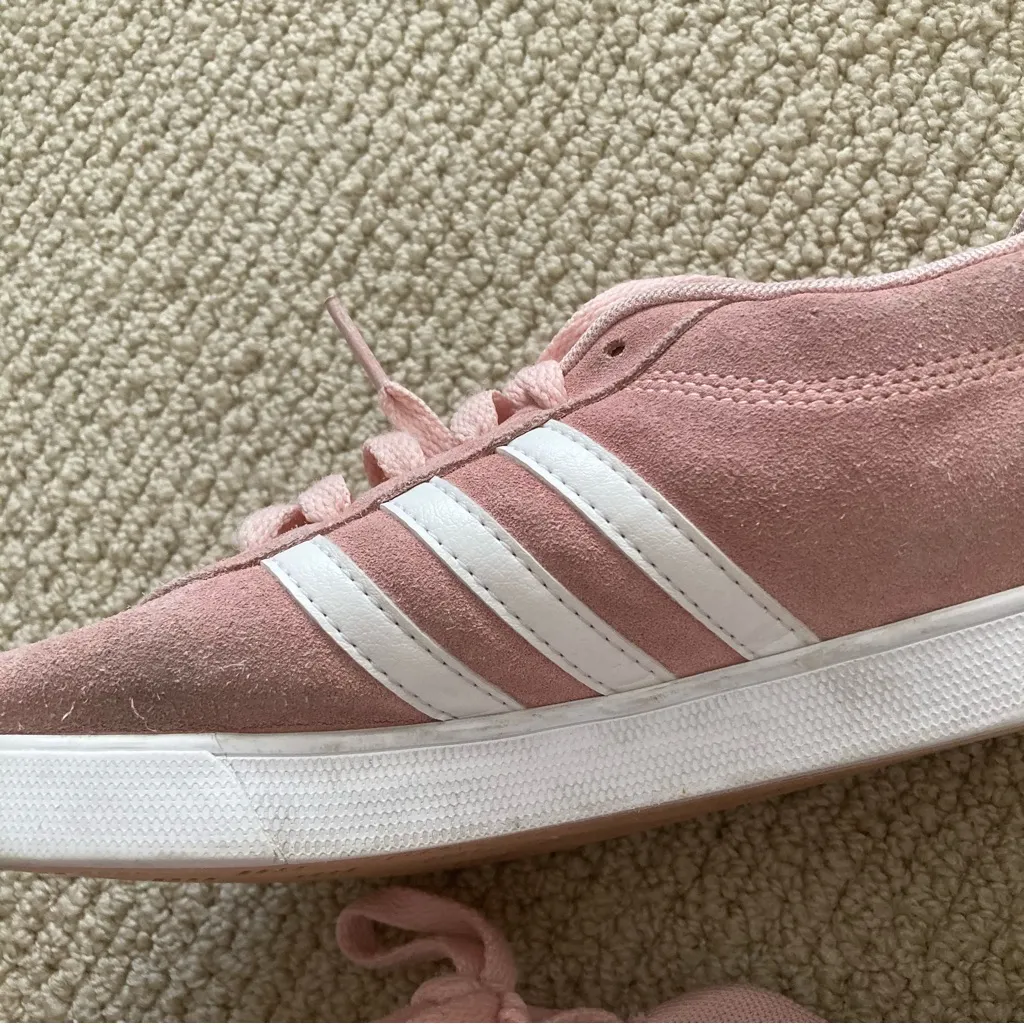 Adidas Women's Neo Courtset Sneakers Dusty Pink White Soft Size 7.5 Fashion EUC - Image 7