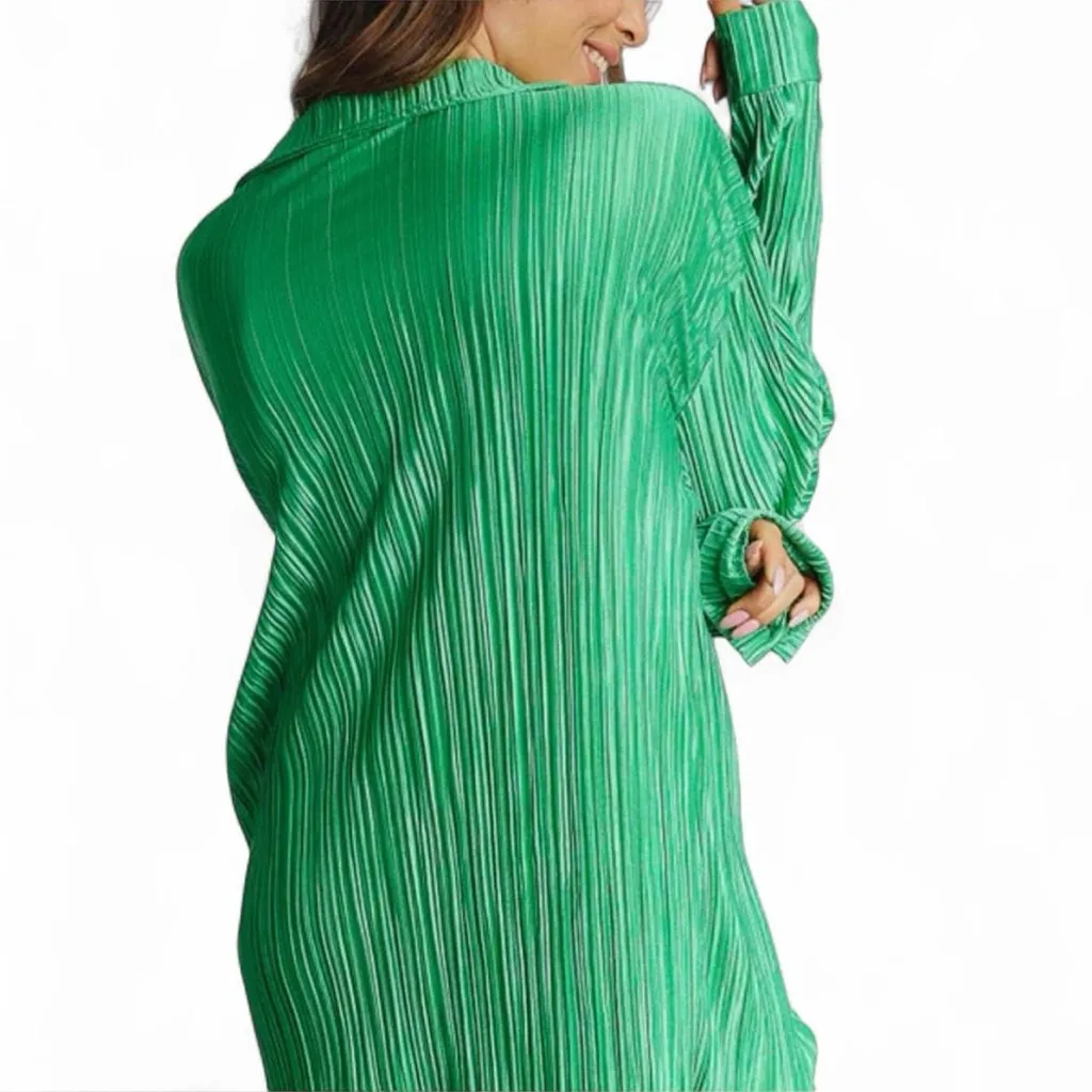 Kelly Green Plissé 2 - Image 4