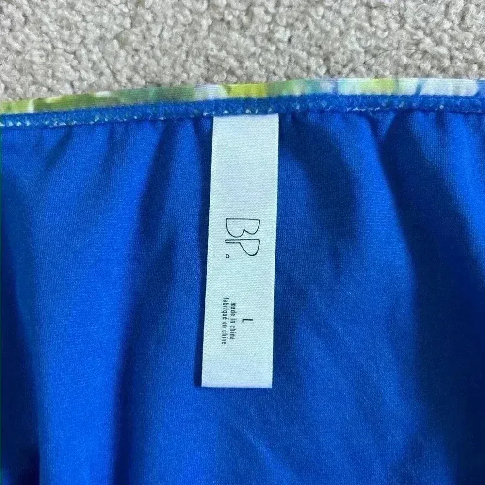 New with tags Nordstrom bp tie dye floral blue and green bikini bottoms - Image 4