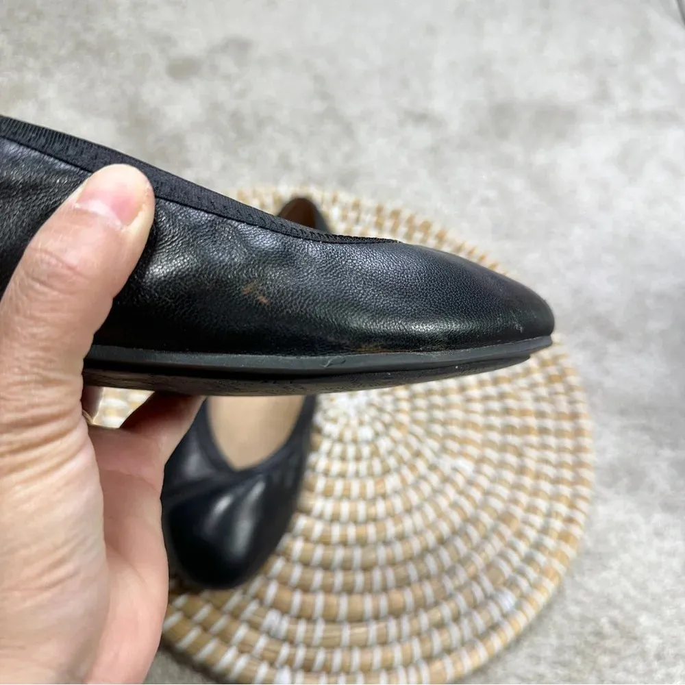 Vionic Women’s Caroll Ballet Flat Black Slip On Comfort Leather Shoes Size 6.5 - Image 16