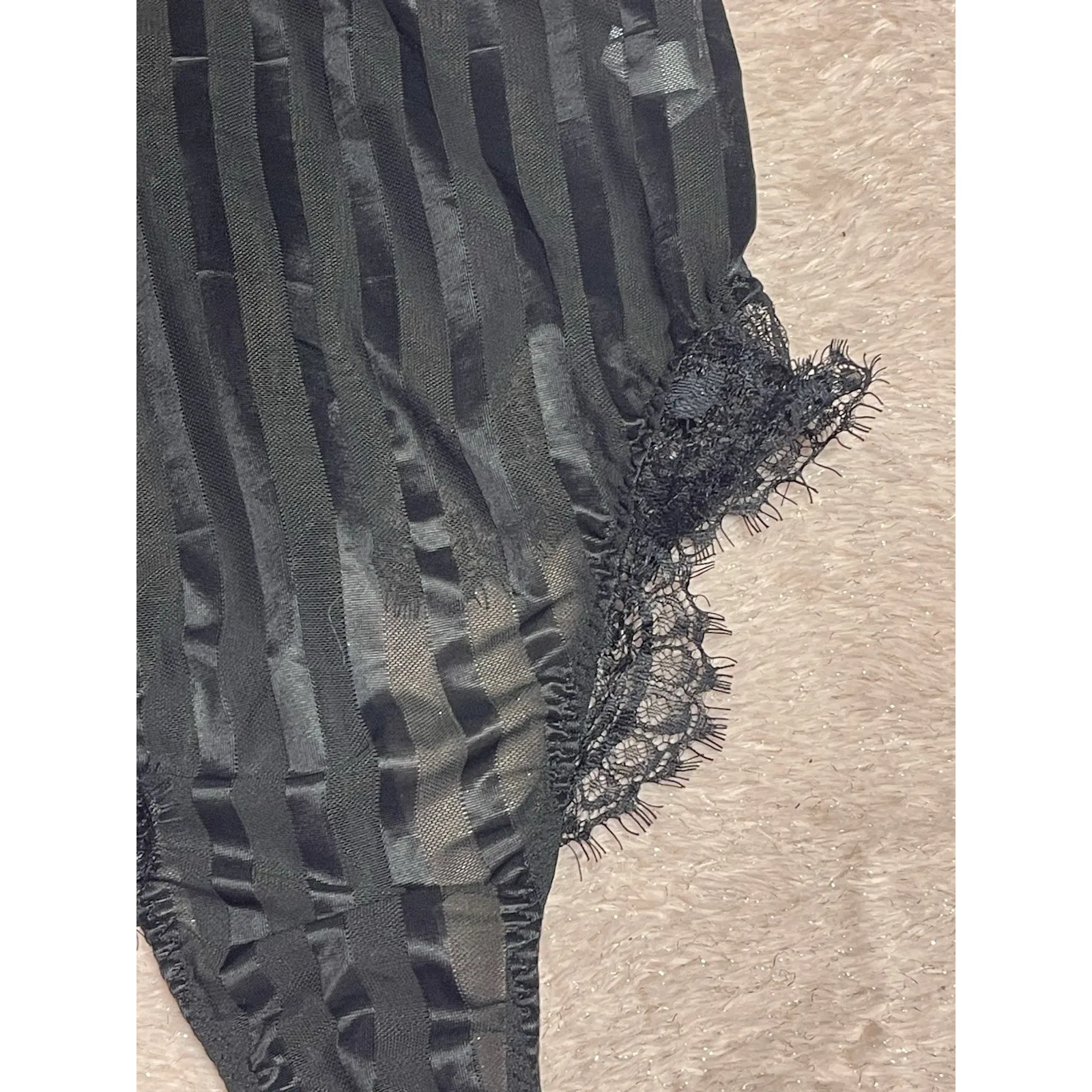 SHEIN Black Lace  Bodysuit Strappy  Lingerie Size S NWOT - Image 3