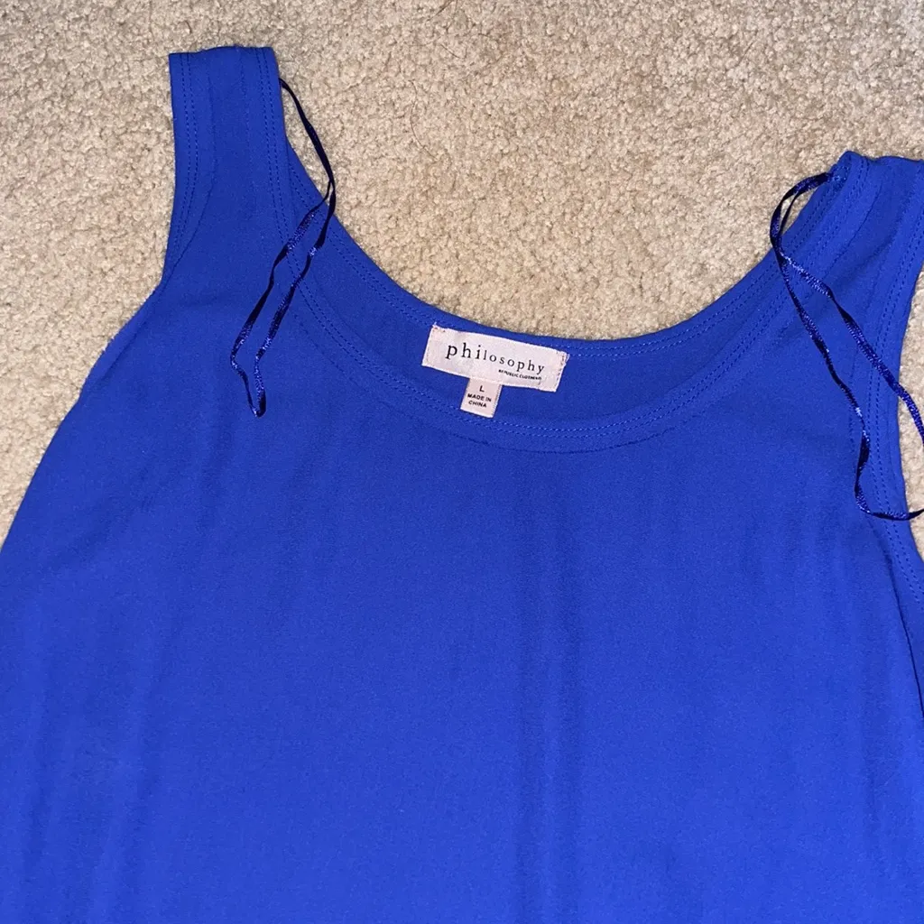 Philosophy tank large royal blue NWOT - Image 2
