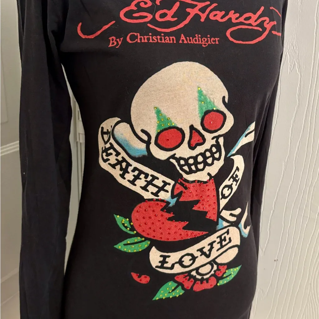Ed Hardy Audigier Death of Love Tunic Tee - Image 2