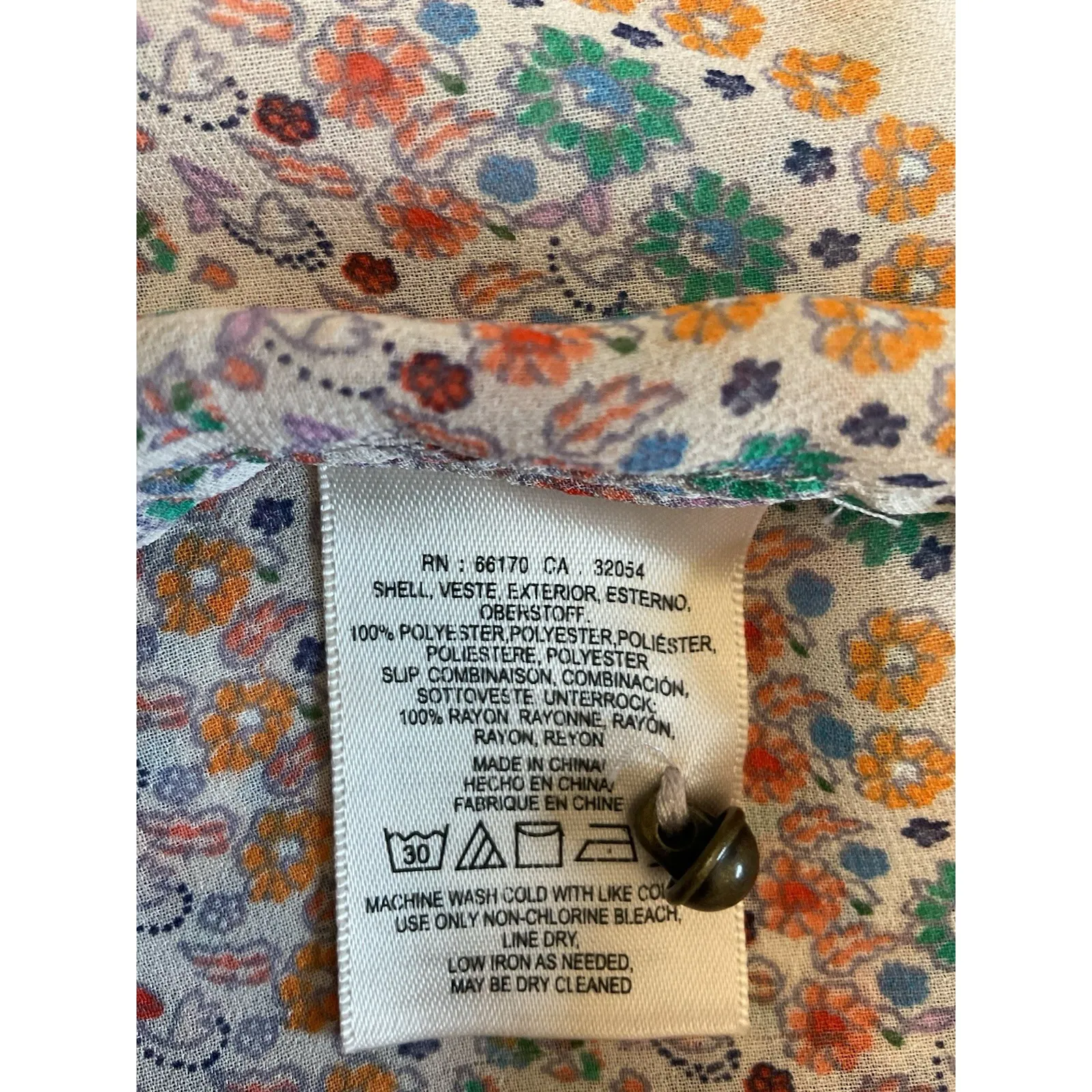 Women's Anthropologie Maeve‎ Violetta Floral Sheer Lace Boho Dress Size Medium - Image 7