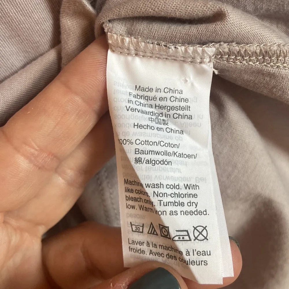 MADEWELL J.CREW Size SMALL Casual V-Neck T-Shirt Dress Lavender Gray Purple - Image 8