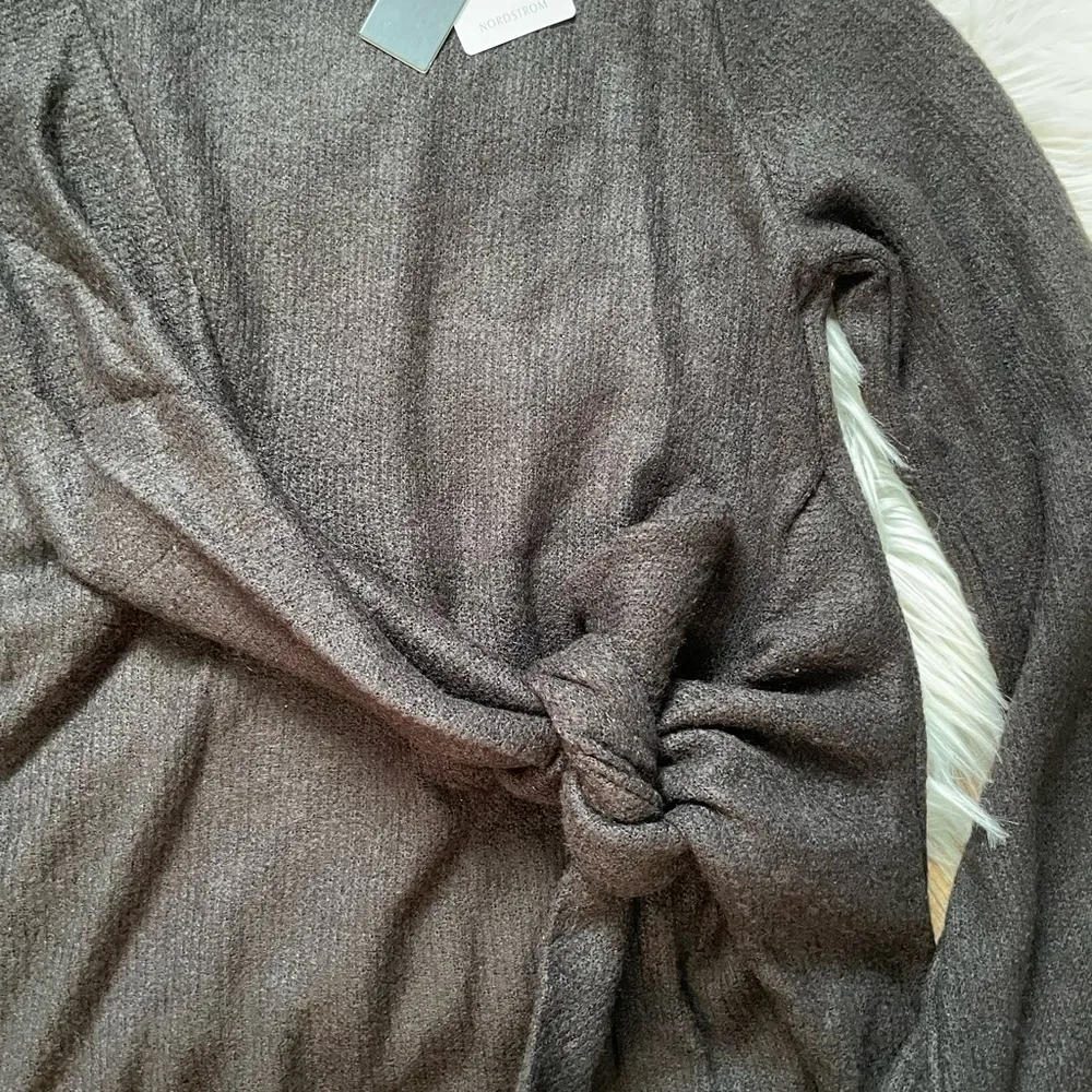 LULU’S Knot Your Average Black Tie Front Sweater - Image 4