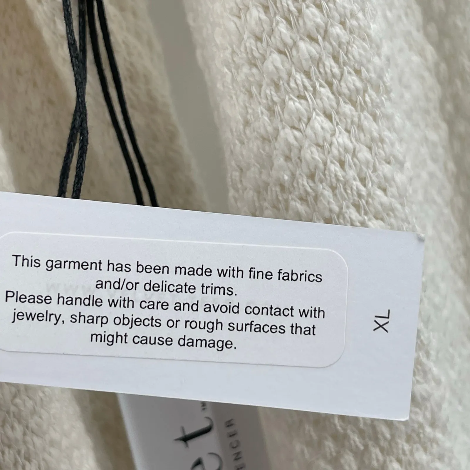 VELVET BY GRAHAM & SPENCER Elia Sweater Extra Large NWT Beach Knit Casual White Size XL - Image 6