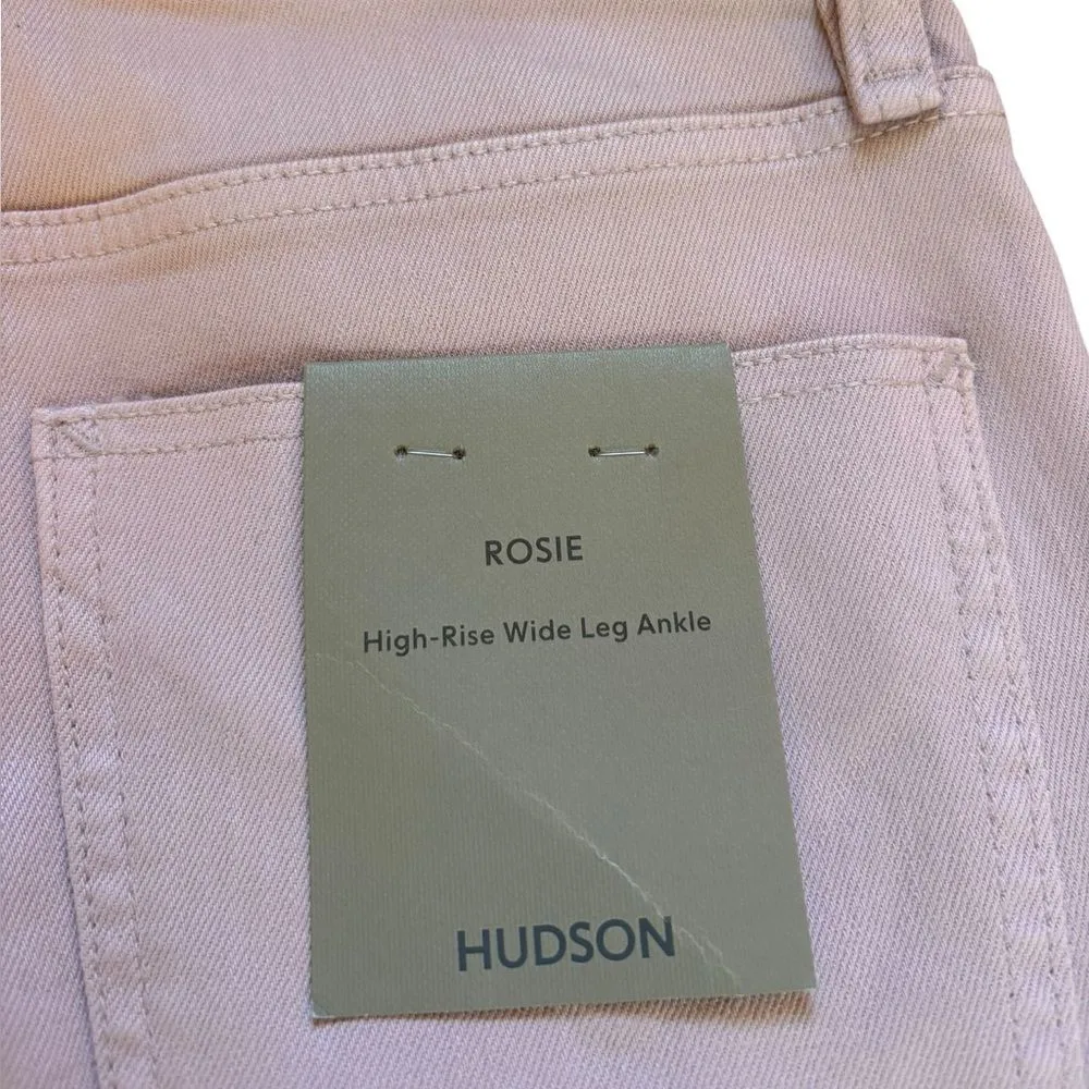 Hudson Rosie High Rise Wide Leg Ankle Jean Coated Violet Ice Womens Size 25 NEW - Image 8
