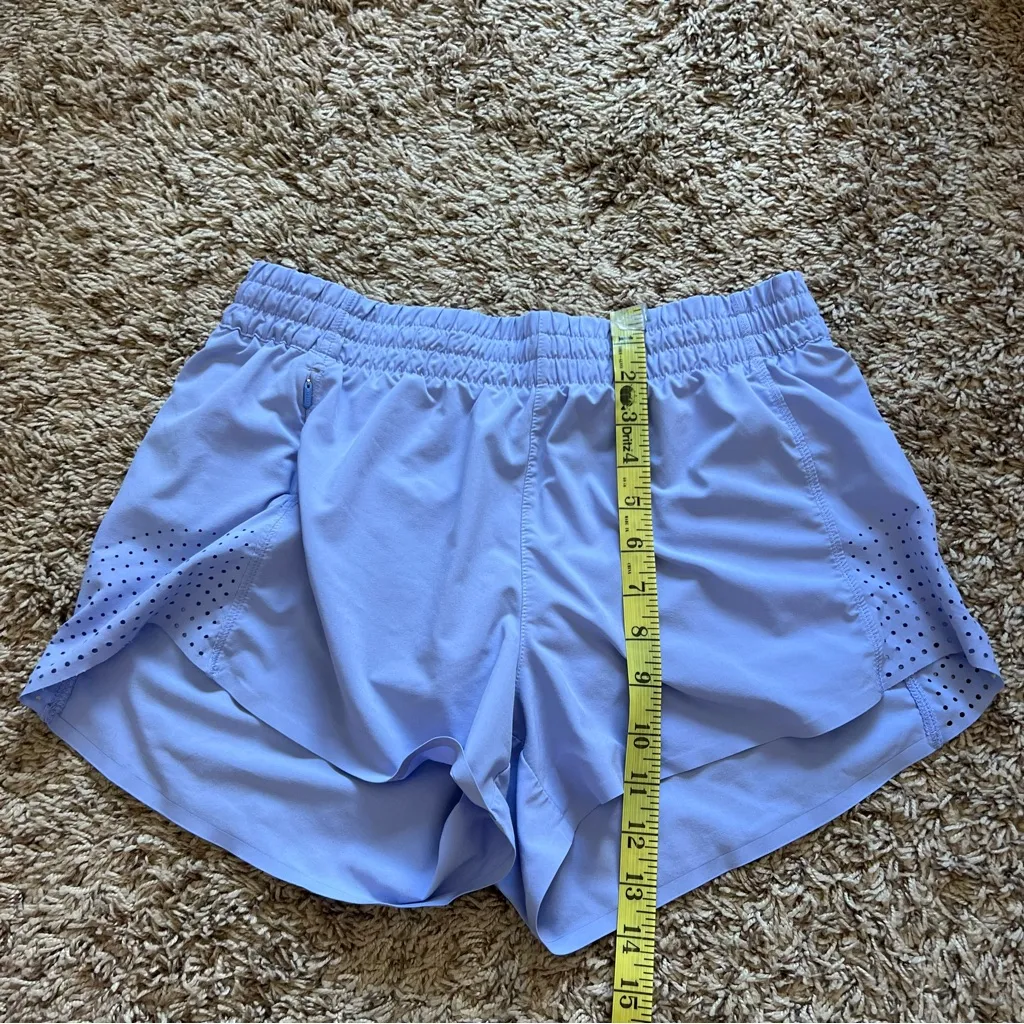 Athleta 3" Hustle Shorts Periwinkle Blue - Image 4