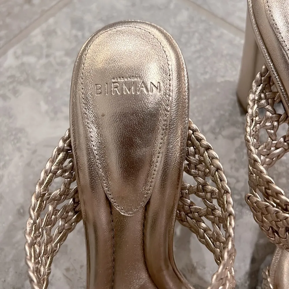 Alexandre Birman Clarita Braided Block Heel Sandals, NWT, Size 36 - Image 7