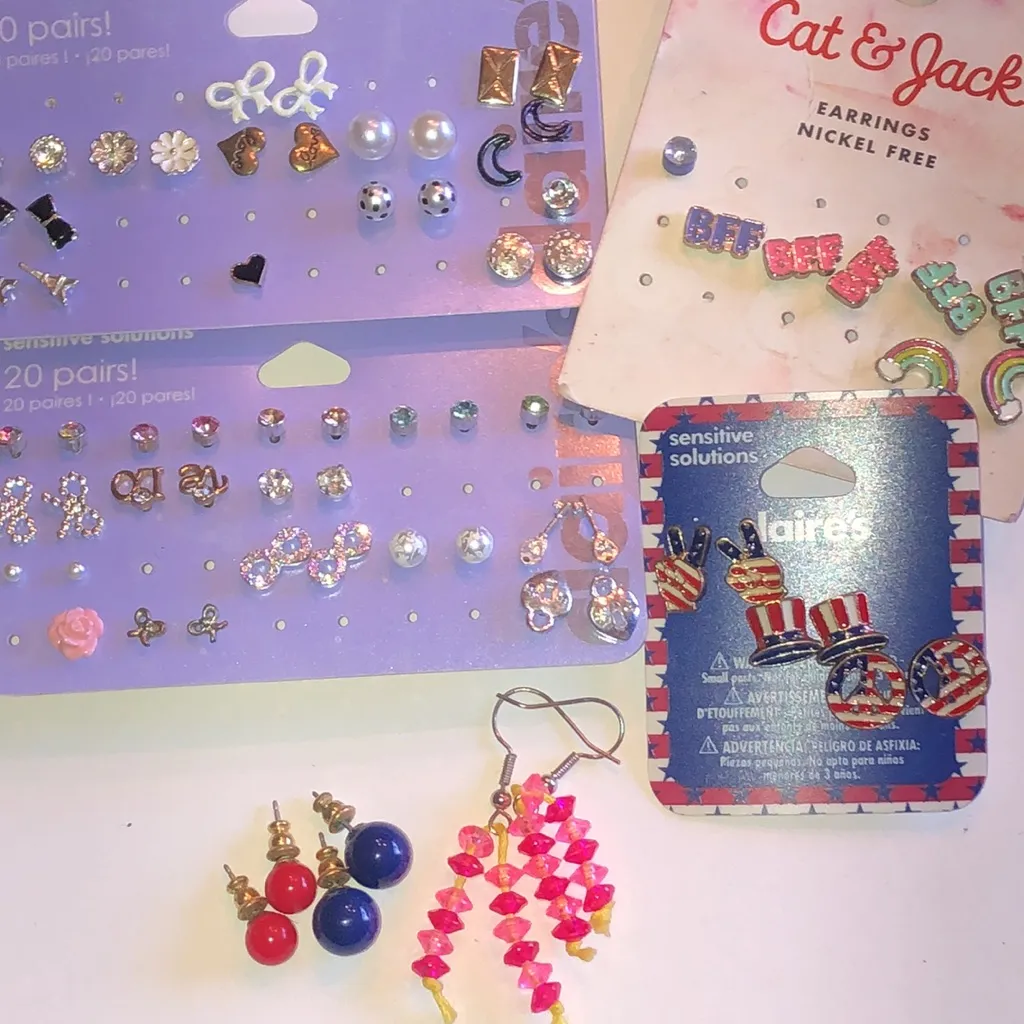 Claire's and Cat & Jack Earrings Set - Image 2