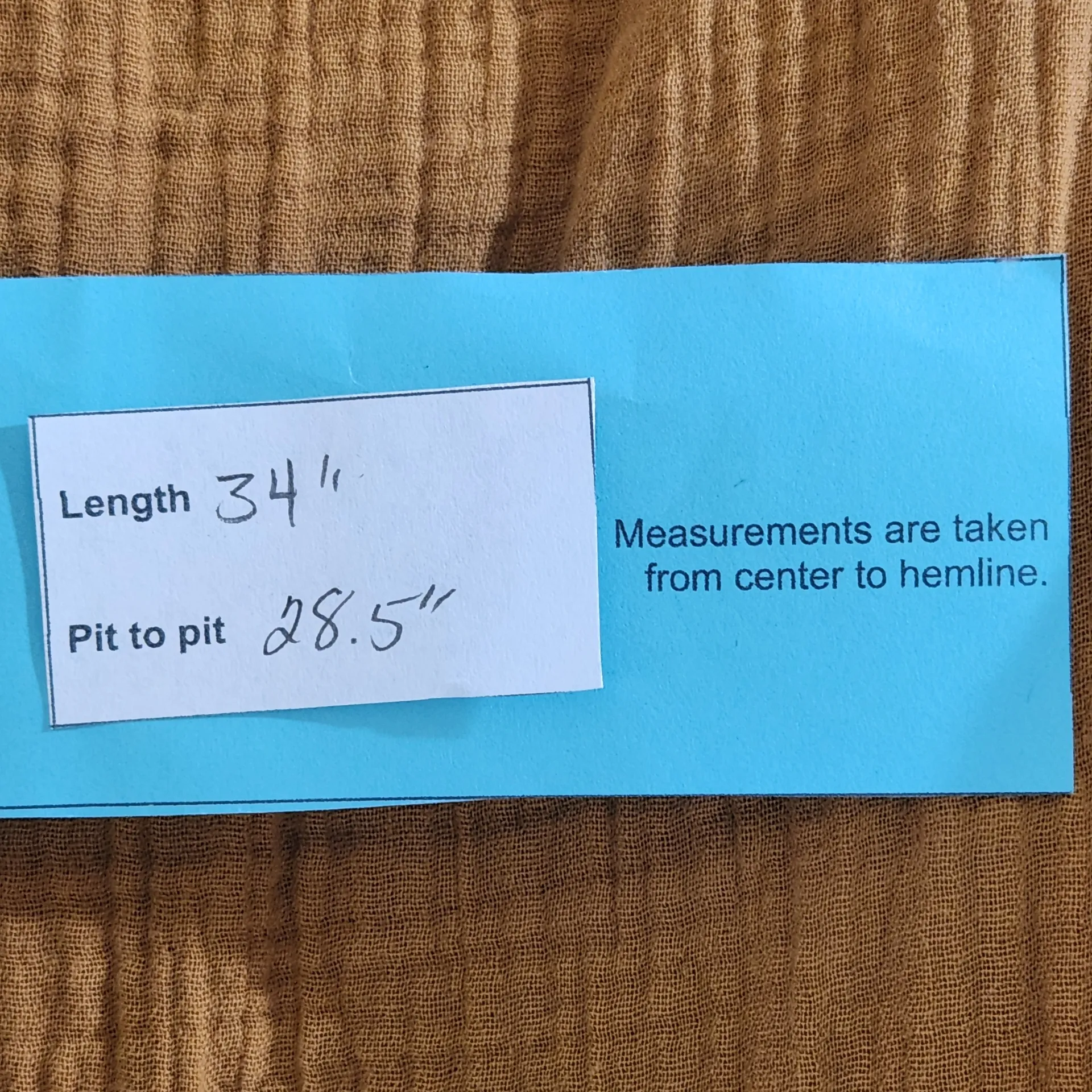 Ashley Stewart Gold Cotton Gauze Dress NWT Size 26/28 - Image 9