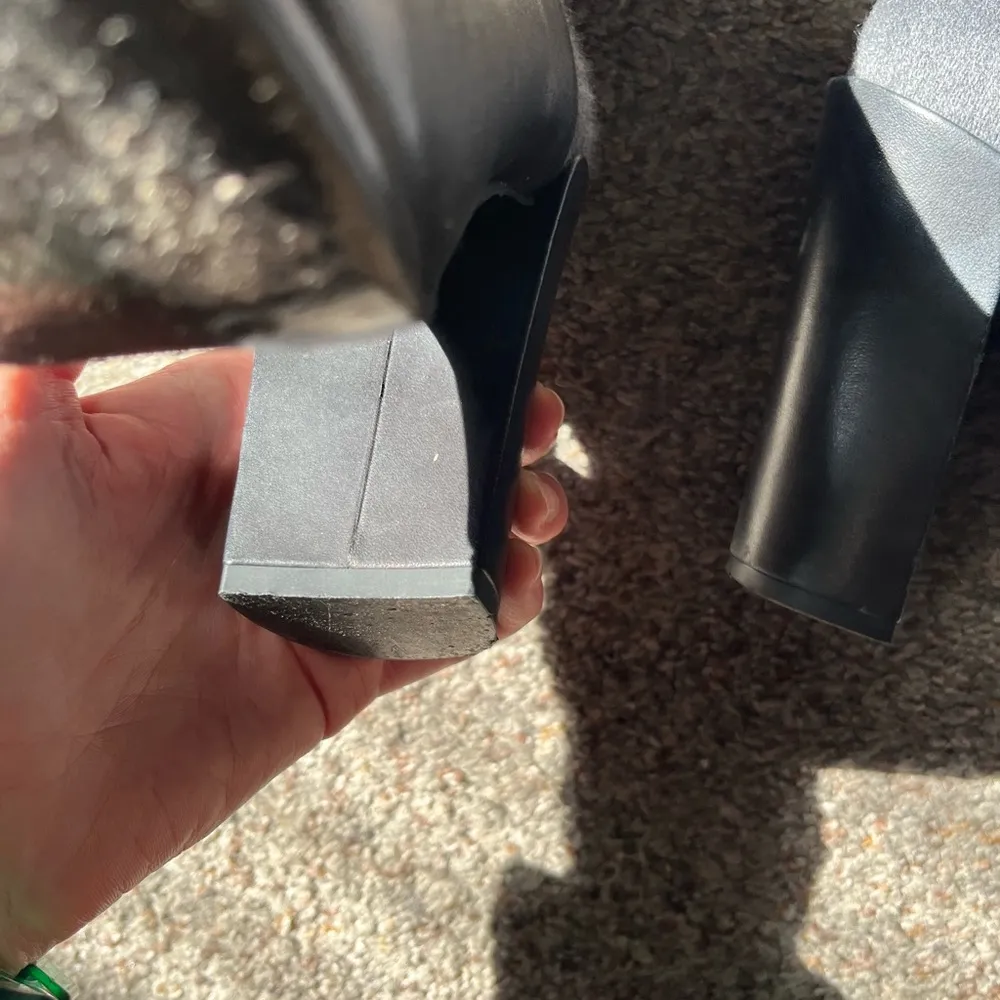 Vince leather and wool booties - Image 3