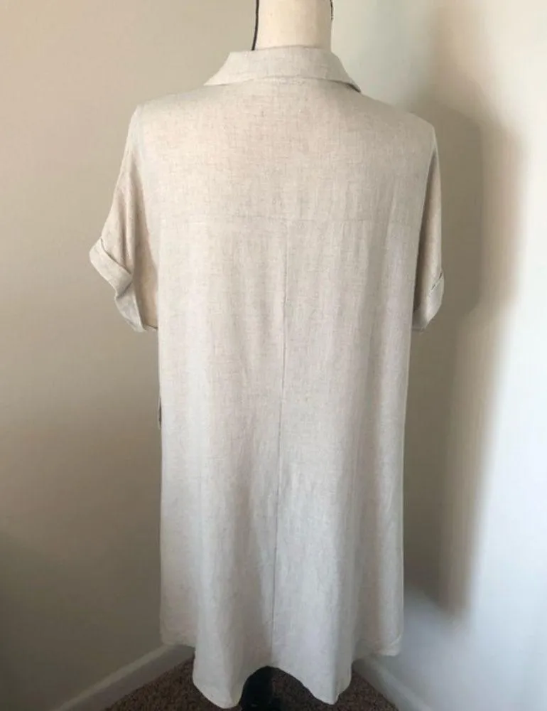 NEW Naif Linen Blend Dress Size XL - Image 2